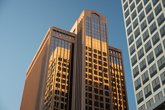 Salt lake City.  Building on building.