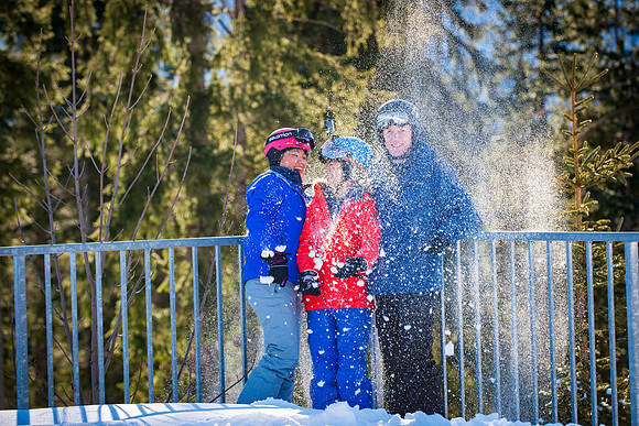 Clark Family on Snow