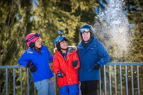 Clark Family on Snow
