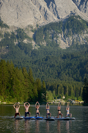SUP Yoga shoot