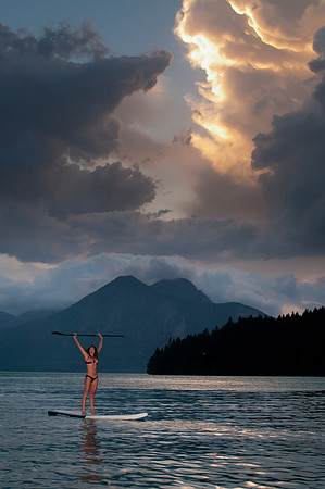 Stand up Paddle Sunset